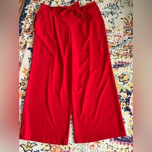 Cato’s Wide leg dress pants with tie belt